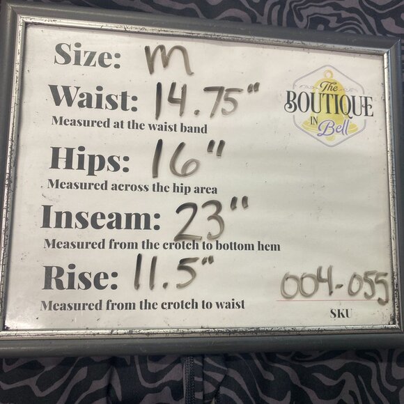 Fabletics M Define Powerhold High Waisted 7/8 Legging Pewter Marble Zebra - Picture 12 of 16